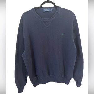 Polo Ralph Lauren Men's Dark Blue Crewneck Sweater 100% cotton